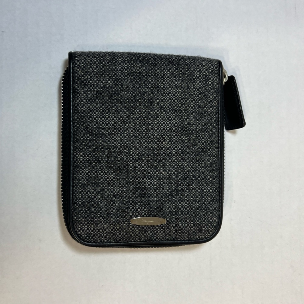 Salvatore Ferragamo, compact zip around wallet